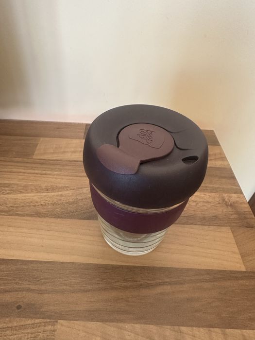 Стъклена термо чаша