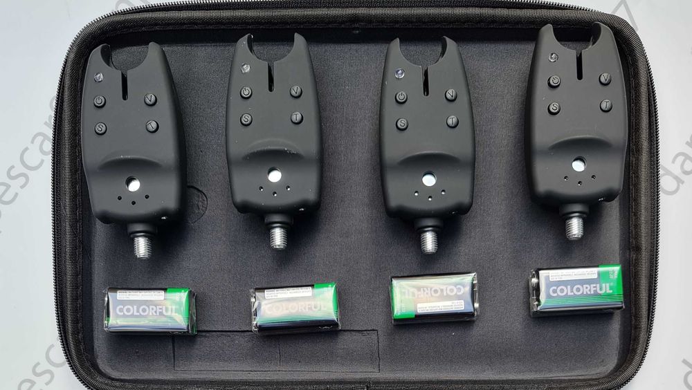 SET 4 Avertizori TLI07 CU 4 Swingeer MKM2 cu iluminare si penar