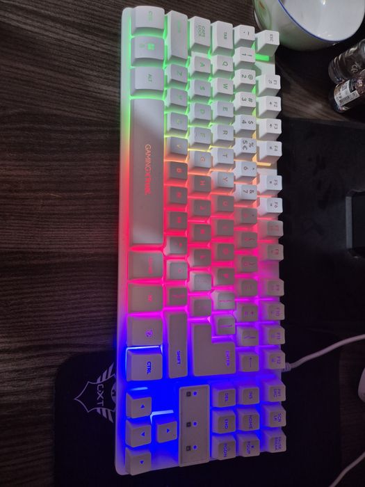kit gaming mouse + tastatura + mousepad trust gtx