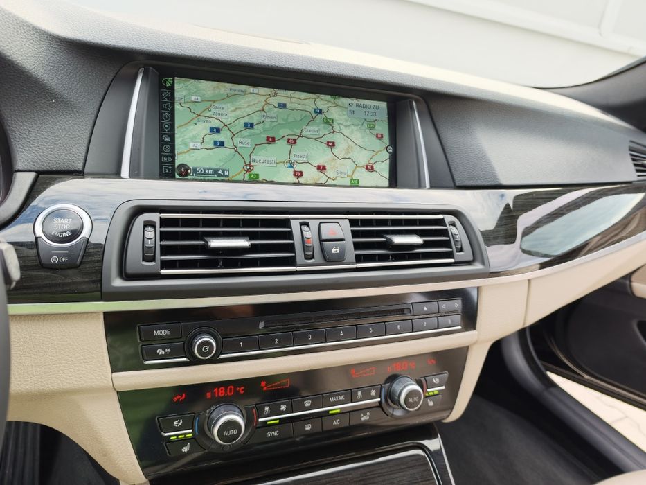 BMW seria 5 F10 Facelift M Paket 190cp 4x4 X-drive Euro6 Germania încălzire moduri navigație automat piele faza lunga automata clima doua zone