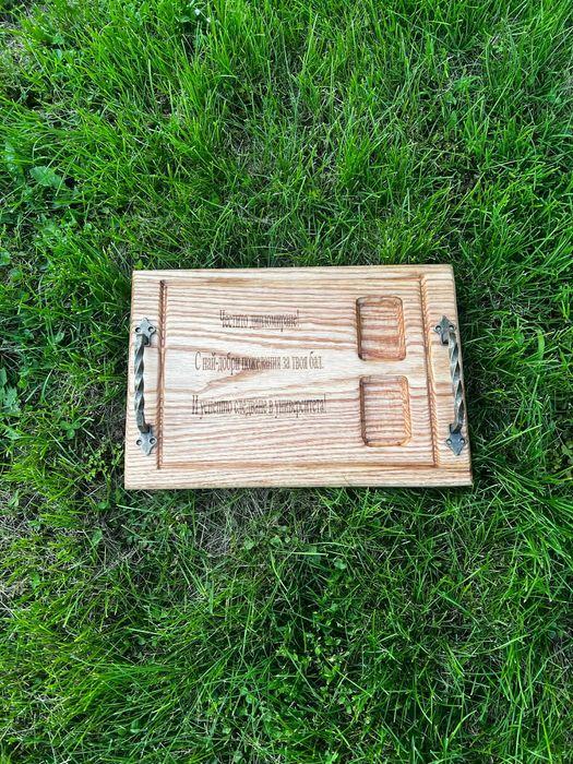 Ръчно изработени дървени дъски и плата за рязане и мезета