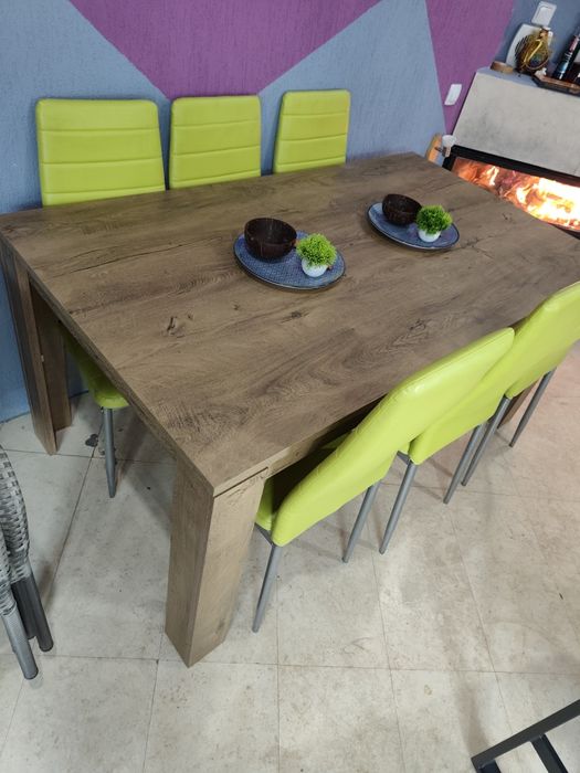 Маса и 6 стола комплект