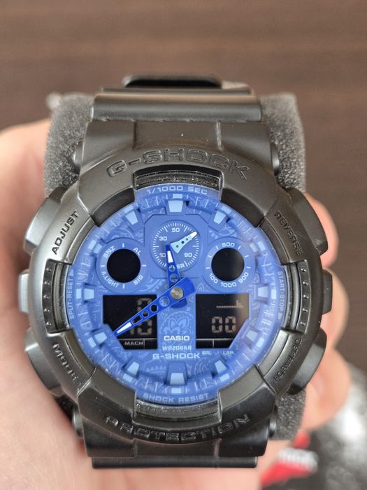 Casio G-Shock GA-100BP-1AER - Ediție Specială Blue Pattern