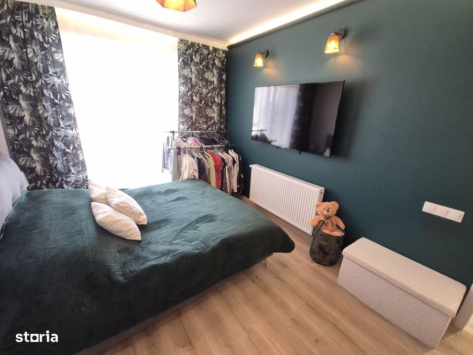 Apartament modern/ 2camere/ bloc nou/ balcon 12mp/ zona Terra