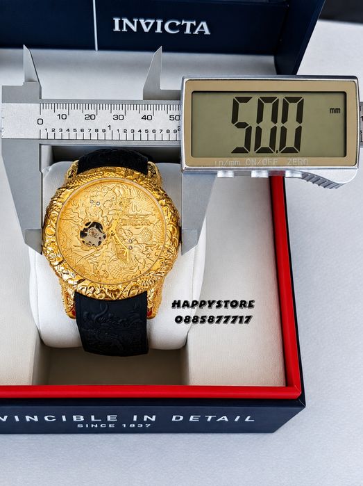 INVICTA Katana automatic black/gold 50 mm, Инвикта нов мъжки часовник