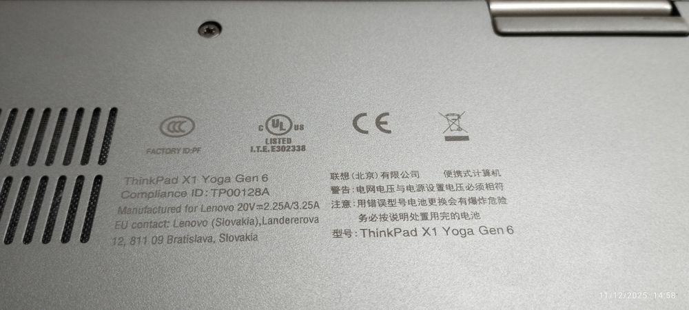 Lenovo ThinkPad X1 Yoga