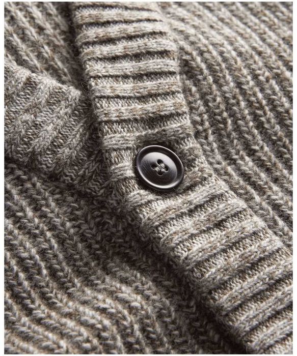 Barbour, Cardigan Sid din amestec de lână, Gri, M