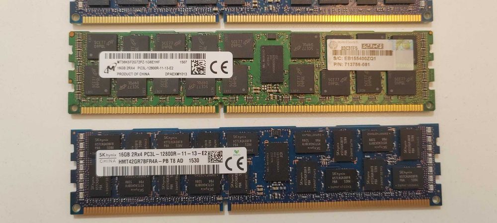 RAM Server 16GB DDR3 ECC Registered PC3L-12800R HP / Hynix