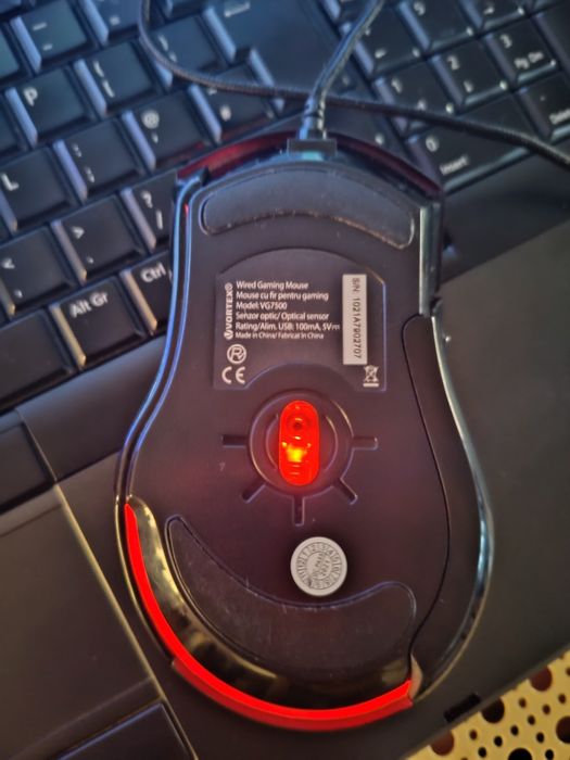 Vortex VG7500 wired gaming mouse.