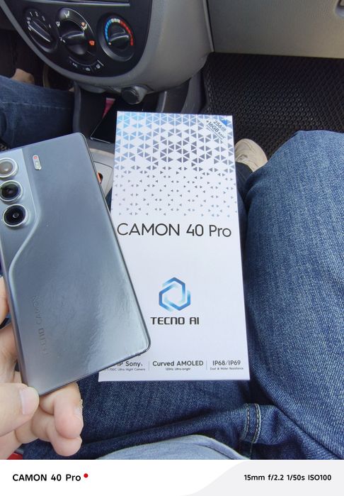 Tecno camon 40 pro сотилади телефон  хотираси 256