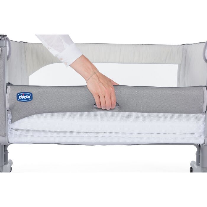 Chicco: Кроватка-манеж Next2Me Magic Grey 0м+
