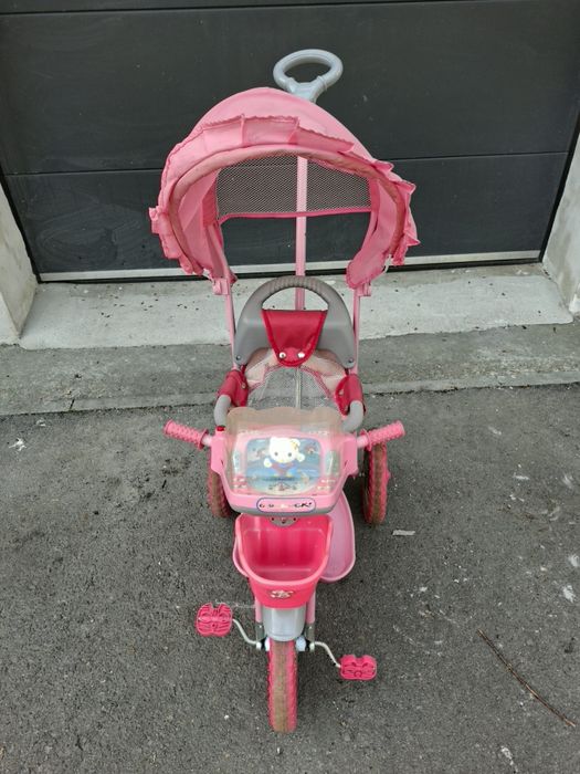 Tricicletă pentru copii DHS Merry Ride, de culoare roz