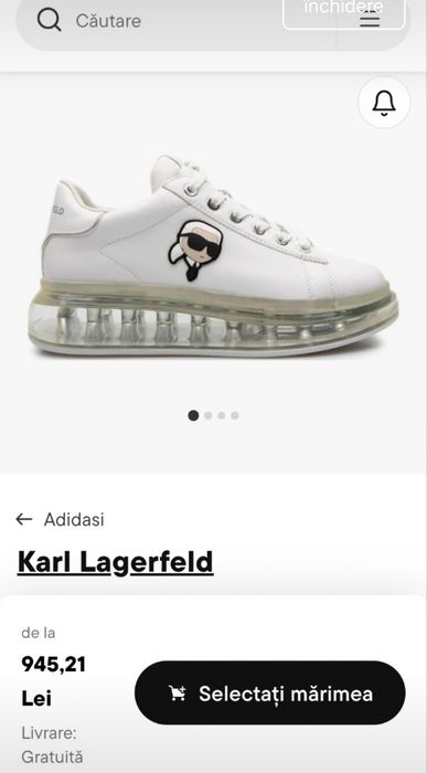 Pantofi sport Karl Lagerfeld originali piele naturală