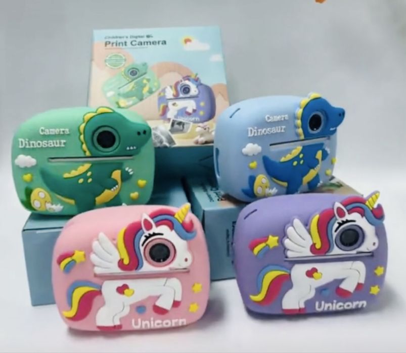 НОВ Детски фотоапарат с моментален печат (принтер)