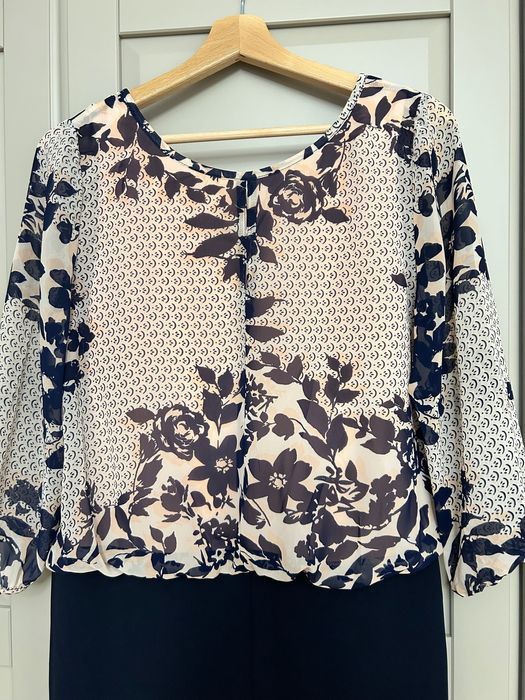 Rochie office bleumarin