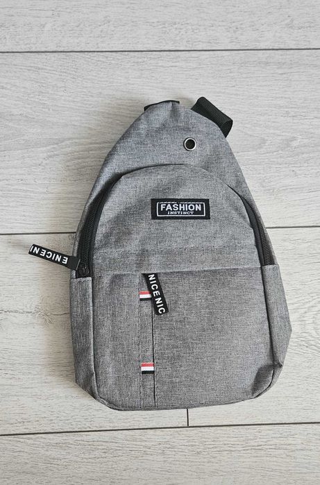 Rucsac gri crossbody