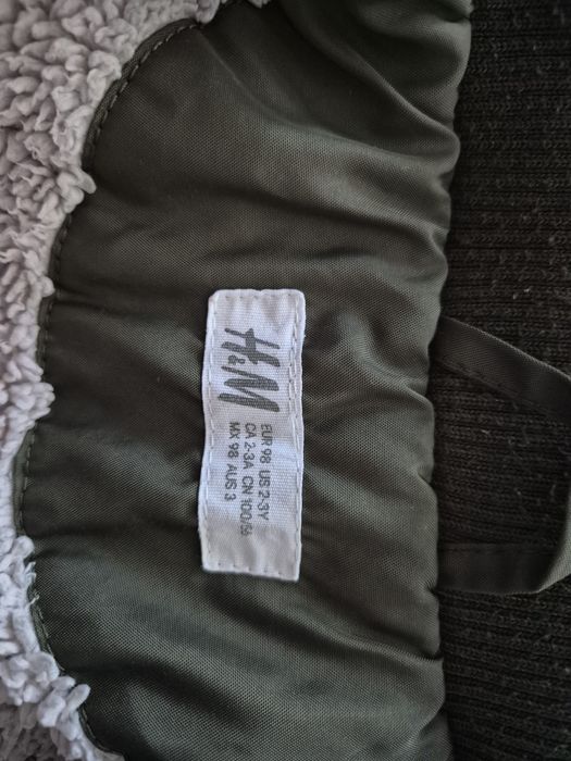 Детско зимно топло яке/парка с полар H&M 98 размер, 2-3 години
