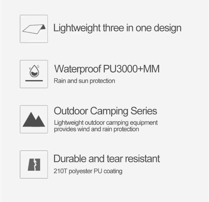 -60% Многофункционално 3-в-1 водоустойчиво пончо / дъждобран