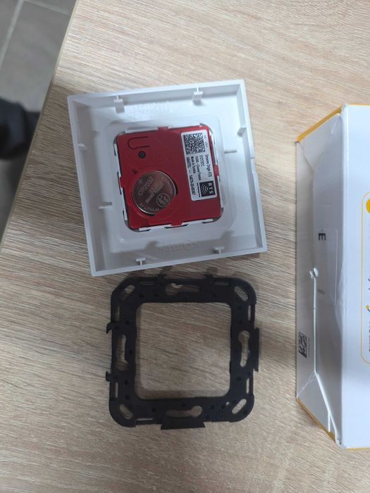 Somfy Extern Comutator de Perete Comenzi Dublu cu Cadru Argintiu