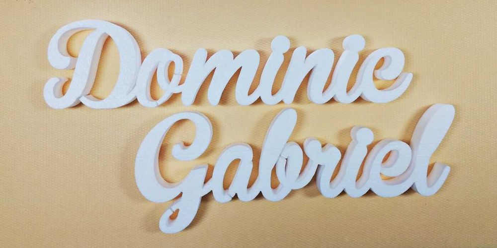 Nume personalizat din polistiren