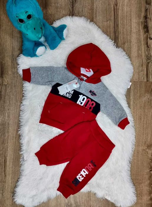 Compleu copii Lee Cooper de culoare rosu  pentru sezonul rece