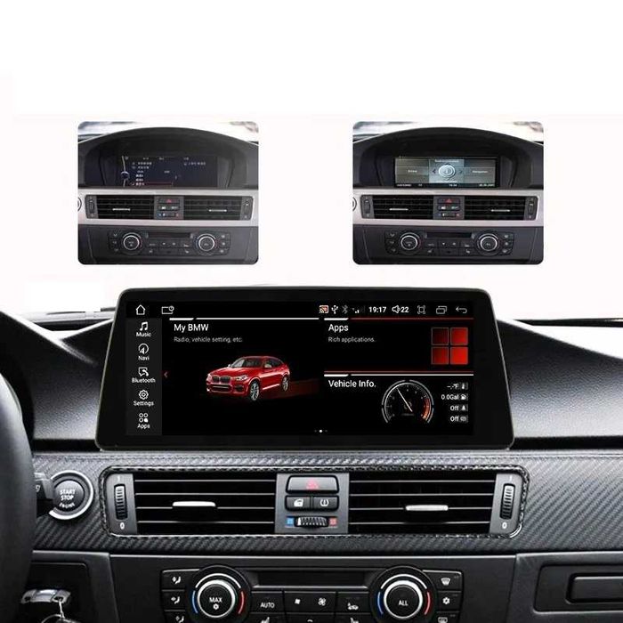 Navigatie BMW Seria 3 E90 E91 E92 Ecran 12.3 inch QLED Bluray Full HD