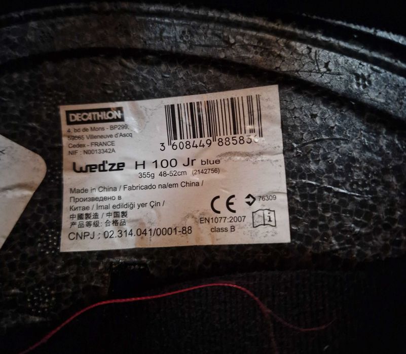 Cască schi copii albastru Wedze H100 Jr blue marimea XS 48-52 cm