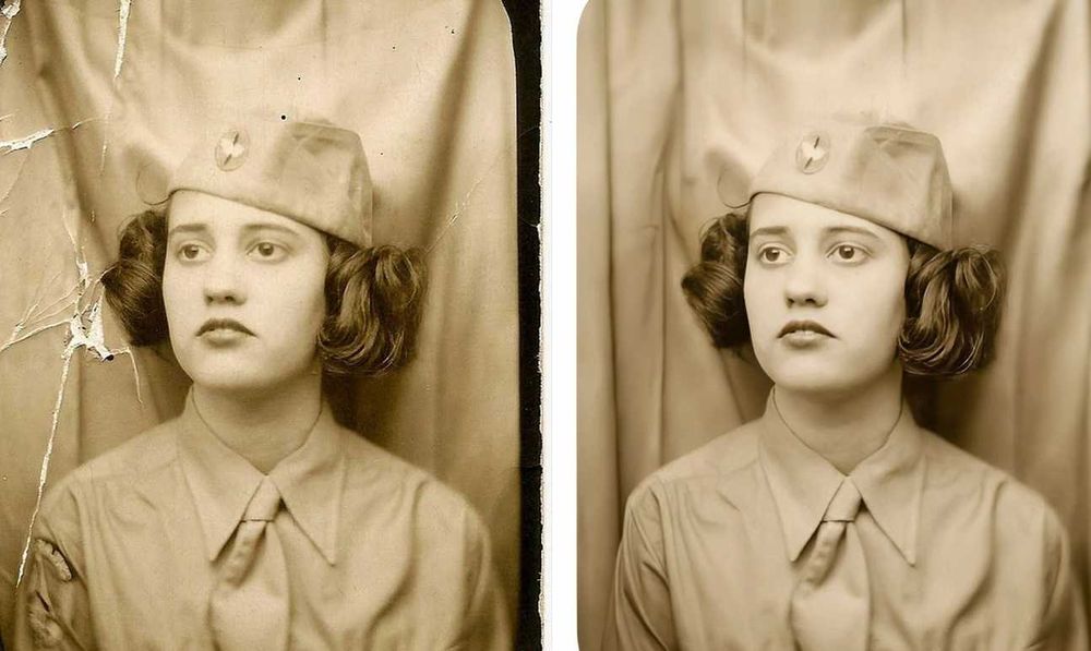 Реставрация фото. Царапины трещины. Восстановление ретро фотографий