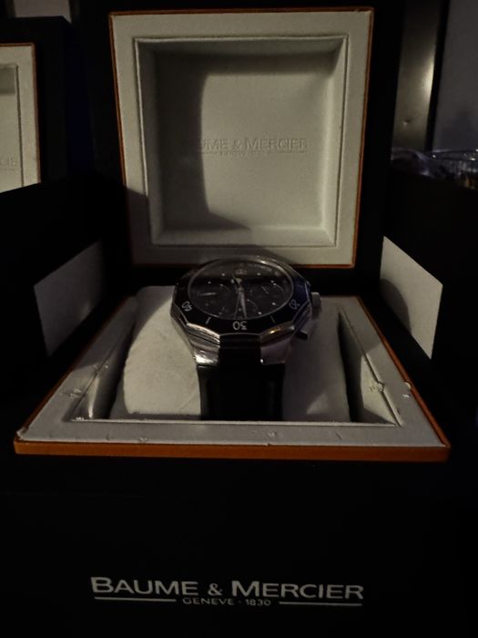 Set 2 x Baume & Mercier Riviera – cronograf + model cu diamante
