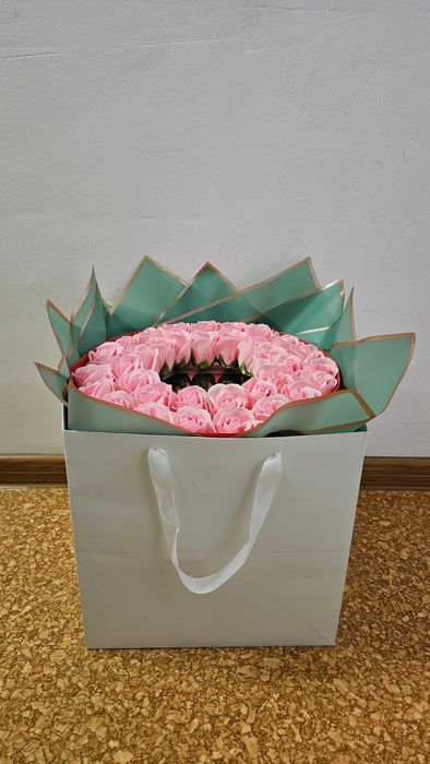 Букет из мыльных роз. Цветы.