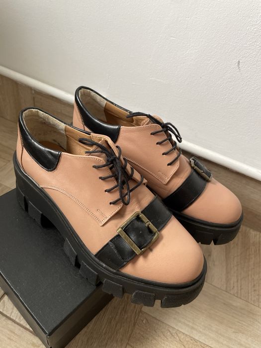 Pantofi piele naturala
