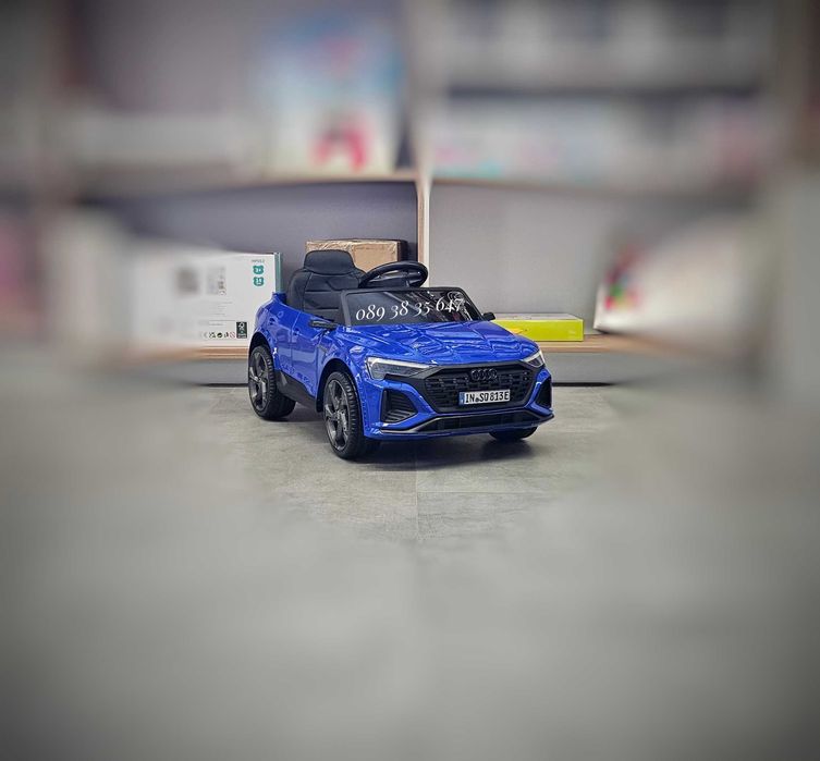 ПРОМОЦИЯ!НОВО!Акумулаторен джип Audi SQ8 BLUE с 12V батерия,EVA гуми