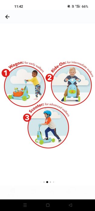 Bicicletă fără pedale 3 în 1 ZOO câine Skip Hop