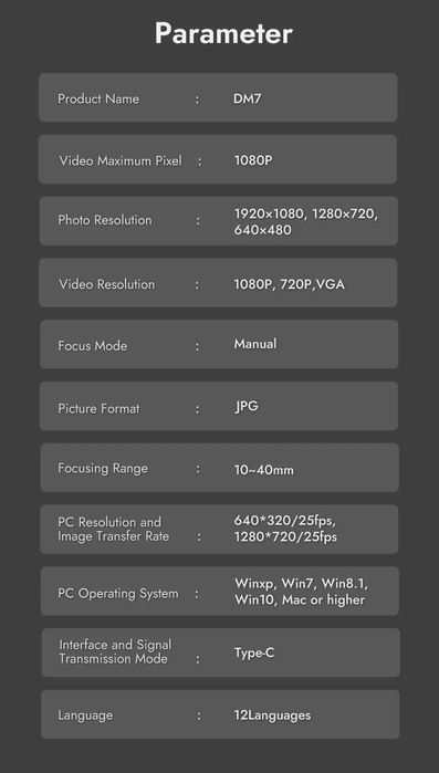 Микроскоп дигитален 10.92 см 10-1000X