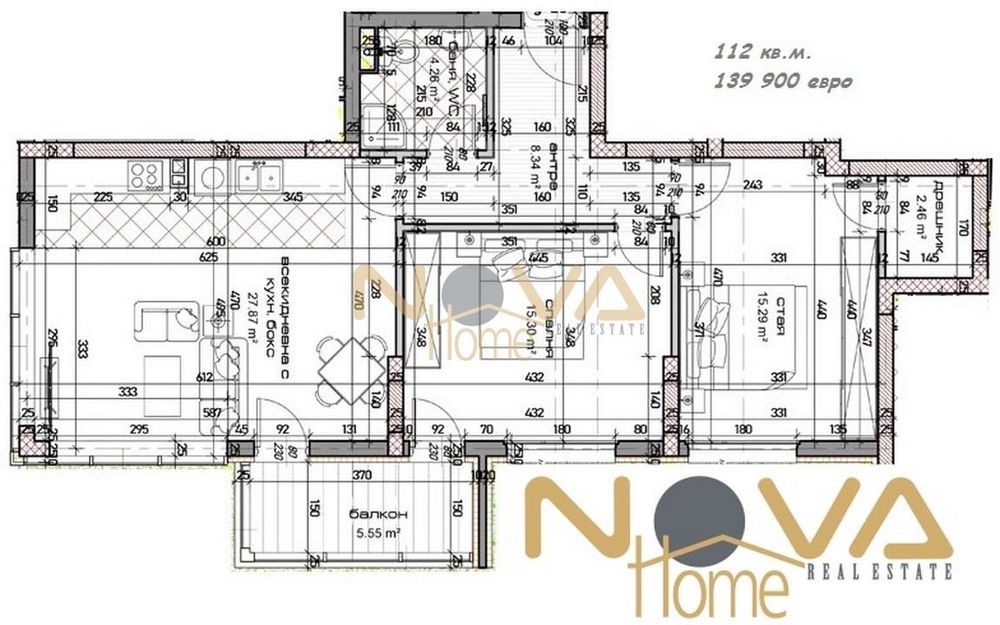 Продава се Двустаен апартамент в Варна, Младост 1 - 69 кв.м за 798 €/кв.м - Снимка #7