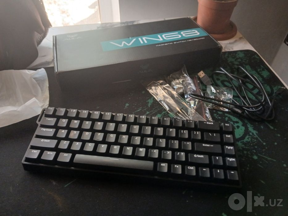 klaviatura magnitli Aula! g102 mishka naushnik moradi v10 komplekt sot