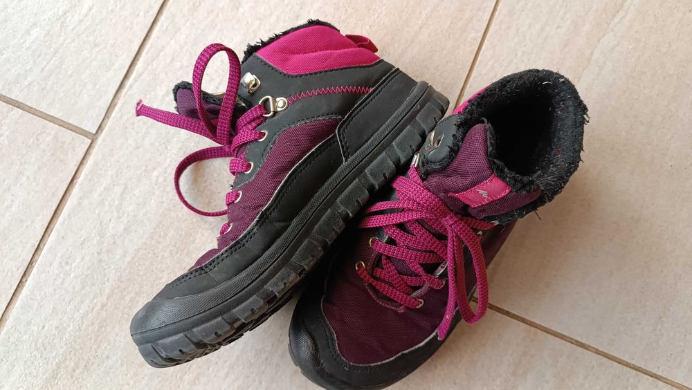 детски обувки ботуши  боти обувки за преходи в сняг Decathlon  № 34