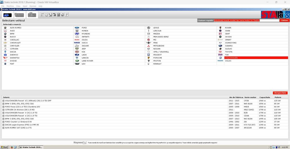 Program scheme electrice si mecanica reparatie auto Vivid Haynes Pro