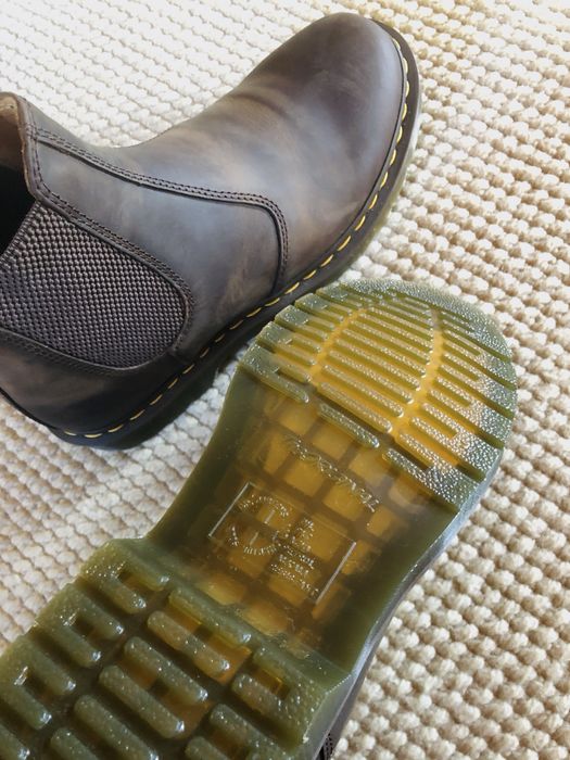 Dr. Martens мъжки кожени боти Dark Brown — Crazy Horse #43