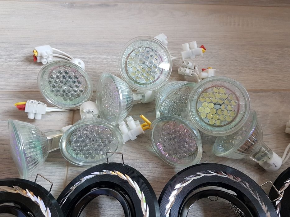 Set 10 spoturi incastrabile si becuri led