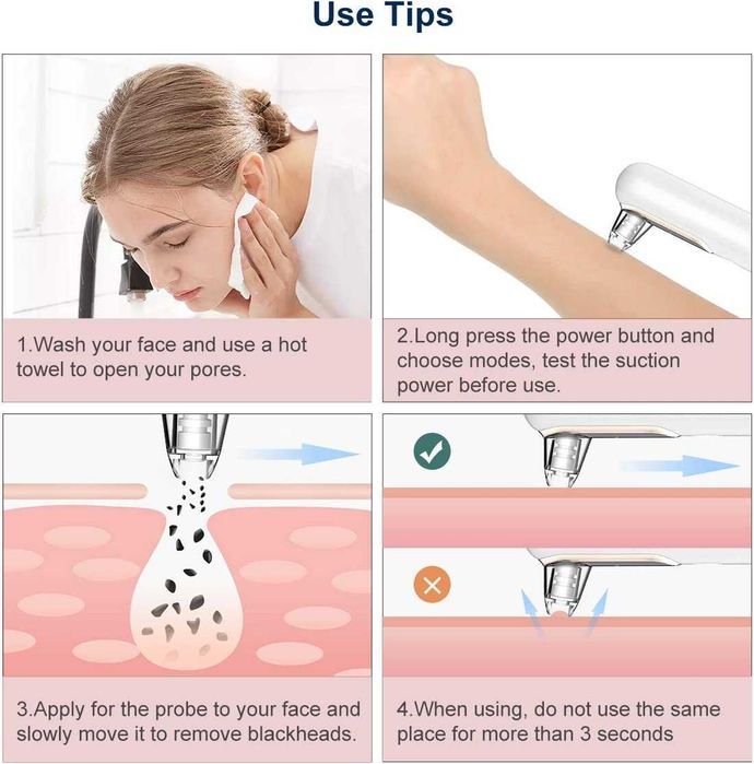 Уред за почистване на черни точки и грижа за лице Yobuno Y002