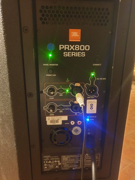 Boxe active Jbl Prx815w 1500w/Mixer Behringer  Mx1602