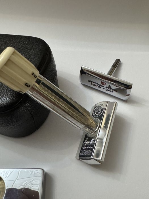 Ultra rar! Aparat de ras Apollo Mikron Solingen Germany. NOS.