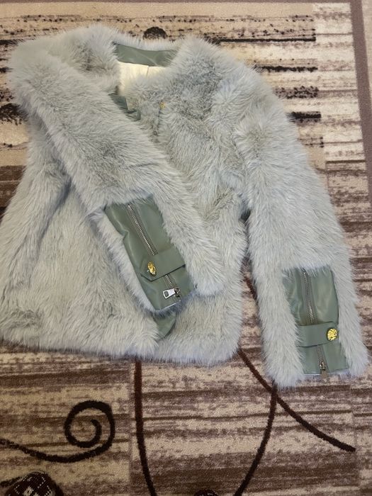 пухено яке светло зелено