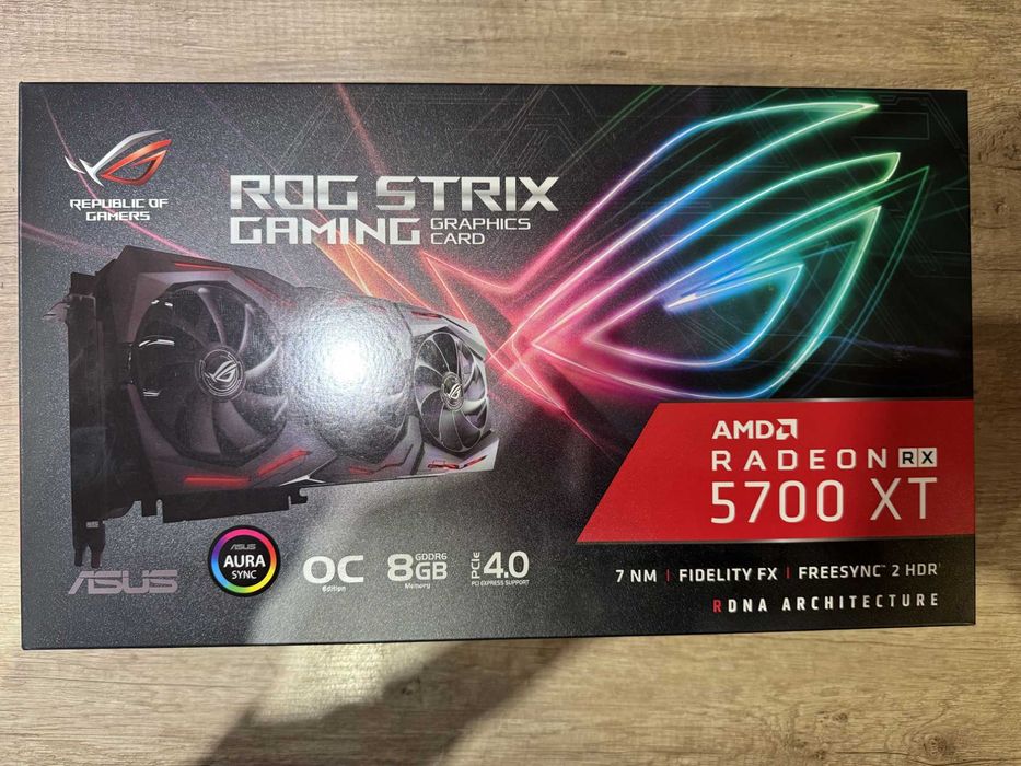 Видео карта ASUS ROG Strix Radeon RX 5700XT OC Edition 8GB