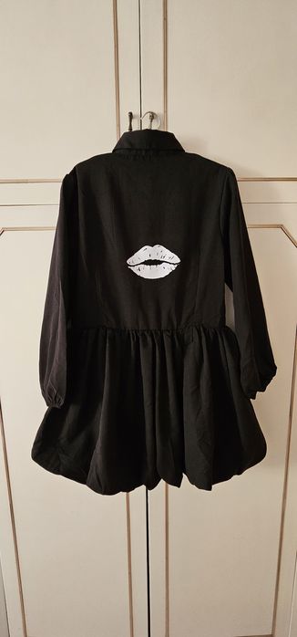 Рокля ba & sh Черна, синя, с животински принт