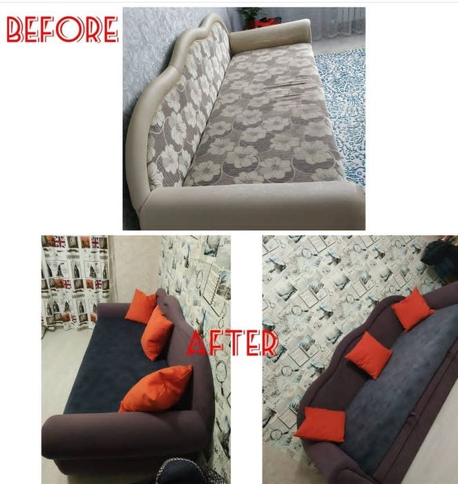 Перетяжка мягкой мебели