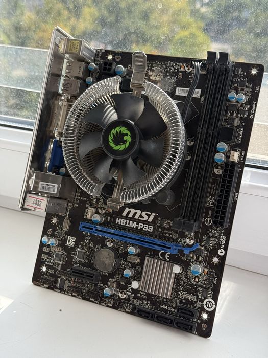 Комплект материнская плата + процессор + кулер LGA1150 H81