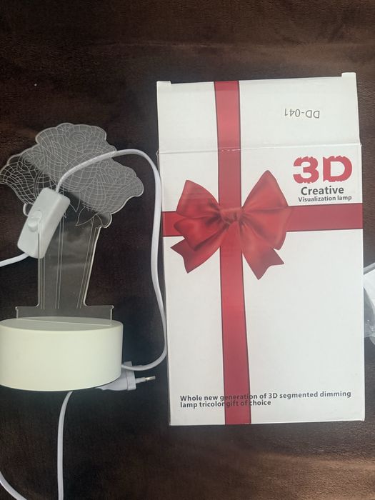 Нова 3d лампа на цветя