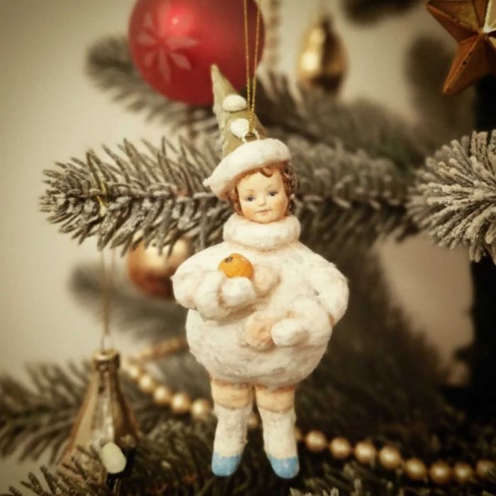 Ватные елочные игрушки